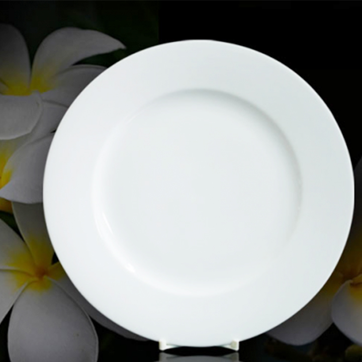 Đĩa sứ cao cấp giá rẻ|Đĩa tròn 20 cm Jasmine trắng dày dặn chắc ...